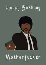 Samuel L Jackson happy birthday card created by StuArt