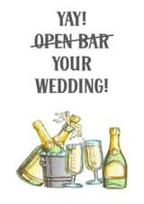 Funny Wedding Card For Couple created by Nidd And Rigg!