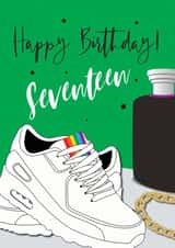 17th Birthday card created by Jackie Ponwaye Design