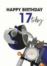 17th Birthday Motorbike card created by Jackie Ponwaye