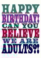 Adulting Birthday Card created by Dog Came To Stay