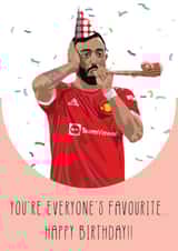 Man Utd Bruno Fernandes Birthday Card created by Replay Prints