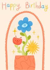 Happy Birthday Bright Flowers created by FluffyBee