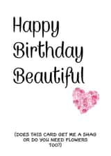 Happy Birthday Beautiful! Girlfriend/Wife Birthday Card created by Melissa Charlotte