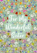 Birthday wishes for a wonderful Sister created by Jen James