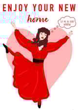 Funny Kate Bush New Home Card - Enjoy Your New Home - Let Me In Your Window created by Ain't It Fun