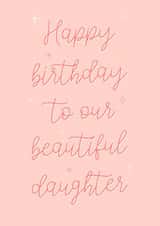 Pretty daughter birthday card created by The Girl Next Draw Cards