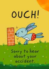 Ouch - Funny Accident Get Well Soon Card created by Love Little Lill