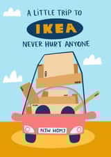 Cute Ikea New Home Card - Card - Ikea Shopping - A Little Trip To Ikea Never hurt Anyone created by Lucy Maggie Designs