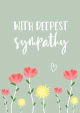 With deepest sympathy created by Back to the drawing board illustration