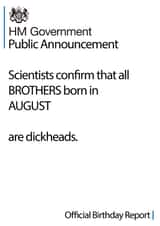 Birthday Brother HM Government Announcement! created by Art Thunderclap