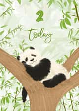 2nd Birthday Cute Panda Card created by Sarah Stephenson