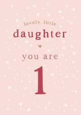 Daughter 1st Birthday card created by Too Wordy