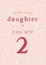 Daughter 2nd Birthday card created by Too Wordy