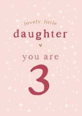 Daughter 3rd Birthday card created by Too Wordy