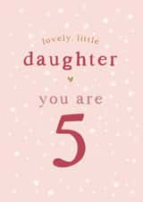 Daughter 5th Birthday card created by Too Wordy