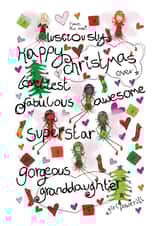 Christmas Fairy Girl Power for a gorgeous granddaughter - Christmas Card created by The Girl Power Fairies