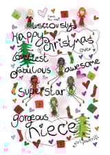 Christmas Fairy Girl Power for a gorgeous niece - Christmas Card created by The Girl Power Fairies