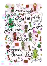 Christmas Fairy Girl Power for a gorgeous daughter - Christmas Card created by The Girl Power Fairies