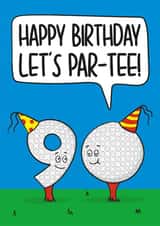 90th Golf Pun Birthday Card created by TeePee Creations