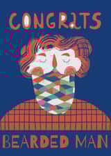 Congrats Bearded Man created by Kamilya Panina