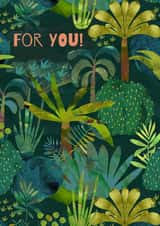 Tropical Botanical Tree Card created by Kamilya Panina