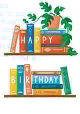 Bookshelf Birthday created by Sophie Kent Illustration