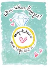 Engagement Card - shine bright like a diamond created by Owen & Wolfey
