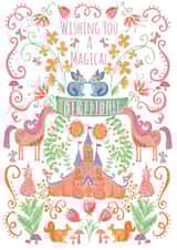 Fairytale Unicorn Birthday Card created by Owen & Wolfey