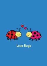 Love bugs - Ladybird cute card created by Emelia Brooks