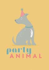 Party Animal Dog Birthday Card created by X, Y & Z Design