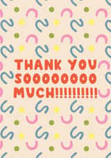 Abstract Thank You so Much Card created by KATIE S