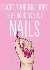 Fake Nails Birthday Card created by The Something Studio