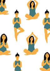 Meditative Yoga Card created by Lora O’Callaghan