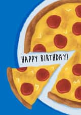 Happy Birthday Pizza 1001 created by Sophie Kent Illustration