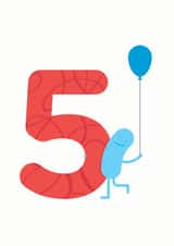 5th Birthday Card 1001 created by Hello Squid