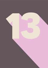 Modern 13th Birthday Card created by Amy Munro