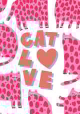 Cat Love Card created by Lora O’Callaghan
