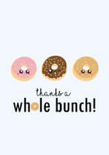 Thanks a whole bunch thank you card created by Vaishnavi D