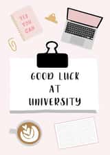 Good Luck at University Card created by Betty & Nell