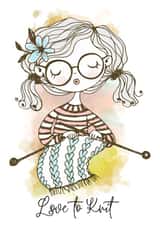 Love to Knit, Celebration Card created by Millymoo