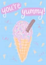 You're Yummy Ice Cream Card created by Emily Underworld