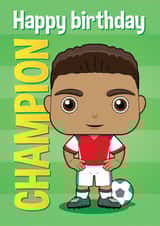 Modern Arsenal football birthday card for boys created by essjay