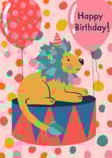 Lion Children's Birthday Card created by Sasha Risovala