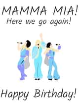 Mamma Mia Birthday Card Celebrations created by AKCreativeFinds