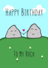 To my rock, birthday card created by Jaime Talbot