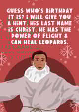 Michael Scott Jesus Christmas Card created by The Foxy Lemon Co.