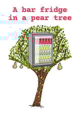 A bar fridge in a pear tree Christmas card created by suzcreate