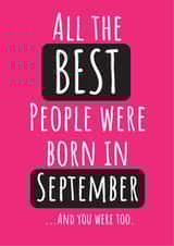 September Birthday created by Conor Rawson