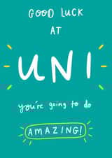 Good Luck at Uni created by Sophie Kent Illustration